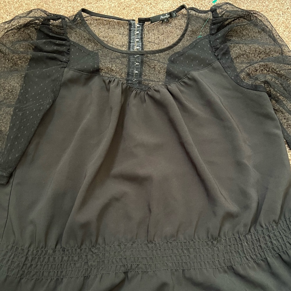 Black transparent top